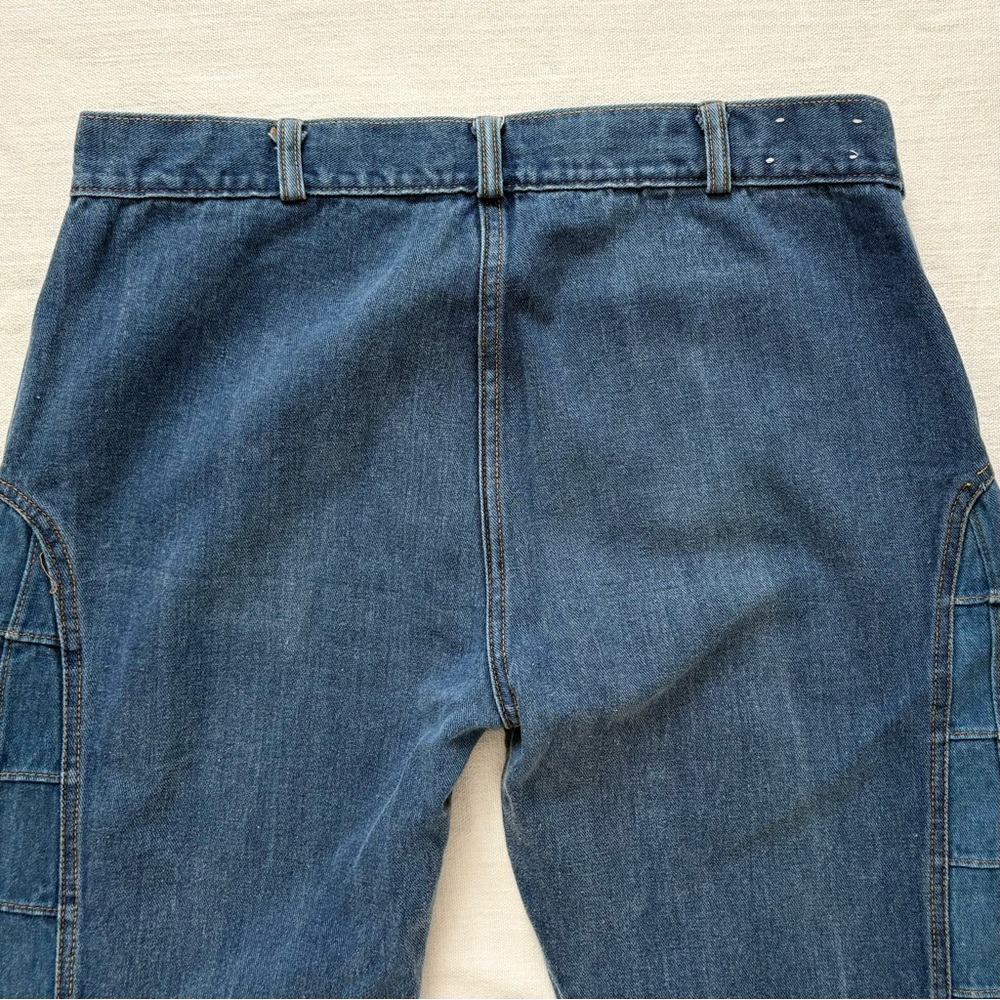 Vintage Flared Patchwork Jeans - image 4